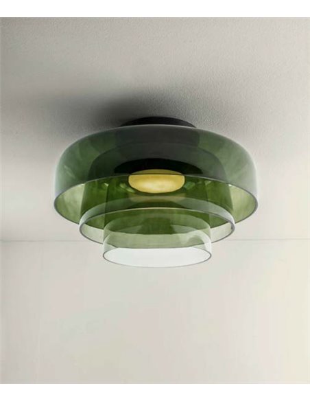 Levels Triple ceiling light - LedsC4 - LED glass light 2700-3000-4000K, Diameter: 42+32+22 cm, Dimmable phase cut, DALI, Casambi