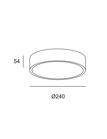 Caprice ceiling light - LedsC4 - Dimmable LED light, Available in 3 sizes, Adjustable height
