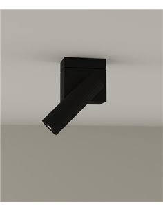 Prolix ceiling spotlight - LedsC4 - Adjustable metal light, dimmable optics to increase light angle, dimmable LED phase cut LED