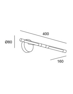 Siena LED picture light - LedsC4 - Wall light in 2 colours, LED 3000K 207 lm 2