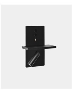 E-lamp wall light - LedsC4 - Reading light with Wireless Charging technology, Adjustable spotlight, LED 2700 K