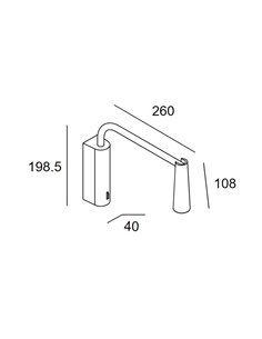 Gamma Extend wall light - LedsC4 - Reading light in 4 colours, LED 2700K, Adjustable spotlight