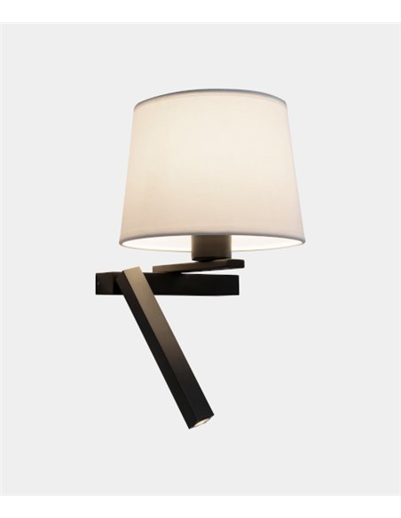 Hall Right wall light - LedsC4 - Reading light with shade, LED+E2700K