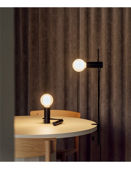 Nude Clip table lamp - LedsC4 - Adjustable head, E27 clamp lamp