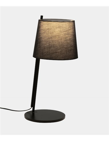 Clip table lamp - LedsC4 - Black frame + shade in 2 colours to choose from, 1xE27