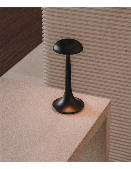 Portobello table lamp - LedsC4 - Available in 2 colours, Touch dimmer button, Charged via USB