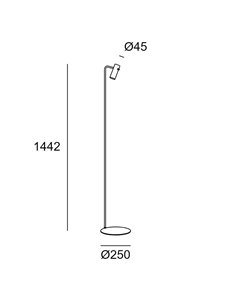 Nude Curved floor lamp - LedsC4 - Arch design available in 3 colours 2