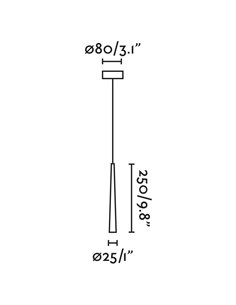 Sabi pendant light - Faro - White/Black, LED 2700K 2