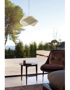 Lámpara colgante de madera natural en 11 colores - Nut - LZF