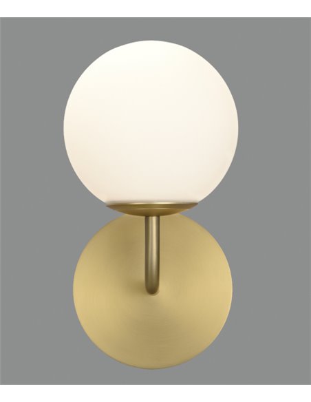 Parma wall light - ACB - Ball light, Old gold finish, Bathroom light IP44