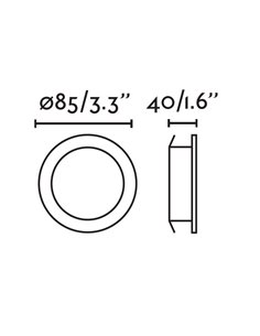 Nais recessed ceiling spotlight - Faro - Downlight LED 2700K, Ø 8.5 cm 2