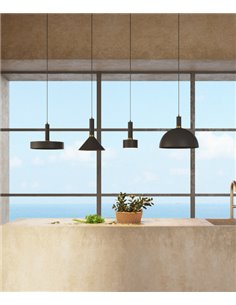 Renata Cone pendant light - Robin - Modern style, Aluminium lampshade in 2 colours, 1xE27 2