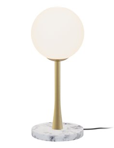 Ricarda table lamp - Robin - Decorative ball lamp, Marble base, Golden structure 2