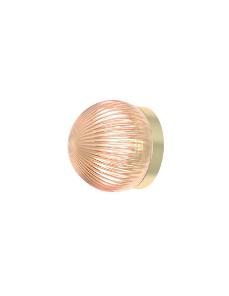 Roi Simple ceiling/wall light - Robin - Glass shade in two finishes, Ø 12 cm