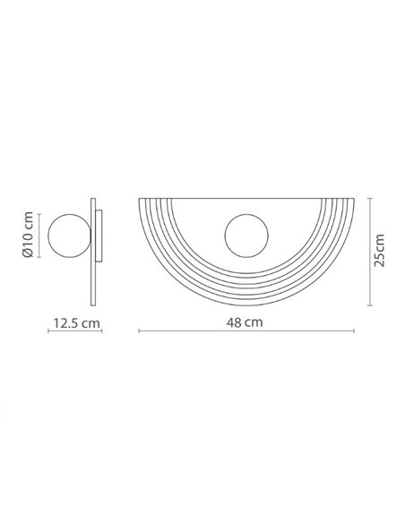 Regina wall light - Robin - Minimalist design available in 3 finishes