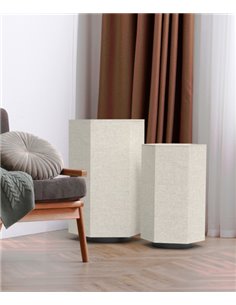 Roxi floor lamp - Robin - Available in 2 sizes: 57 cm/78 cm, White cream fabric shade