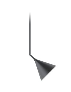 Rubi Mono Side pendant light - Robin - Minimalist design in black, gold interior