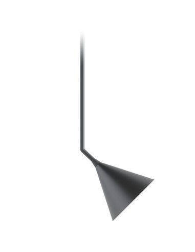 Rubi Mono Side pendant light - Robin - Minimalist design in black, gold interior