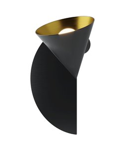 Rubi Duo wall light - Robin - Modern style in black and gold 2