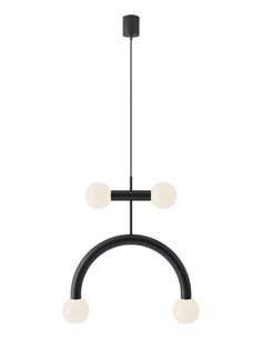 Rigoberta Duo Curved pendant light - Robin - Minimalistic ball style, Adjustable height