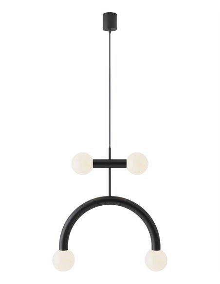 Rigoberta Duo Curved pendant light - Robin - Minimalistic ball style, Adjustable height