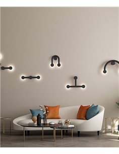 Rigoberta Indirect Duo wall light - Robin - Minimalist linear design, LED 3000K 1840 lm
