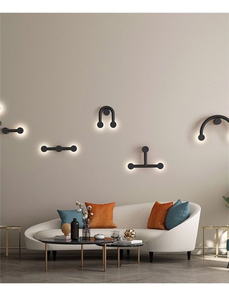 Rigoberta Indirect Duo wall lamp - Robin - Minimalist linear design, LED 3000K 1840 lm
