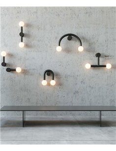 Rigoberta Direct Trio wall light - Robin - Minimalist ball light, 2 lights G9 2