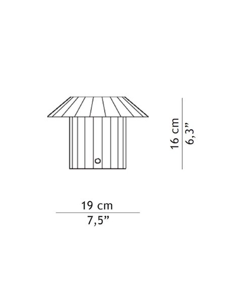 Lámpara portáil Mola - FOC - Lámpara minimalista en 3 colores, incluye mando a distancia