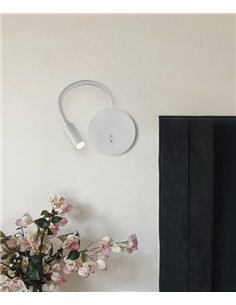 Aplique de pared de lectura LED de metal negro 3200K – Lyon – ACB Iluminación