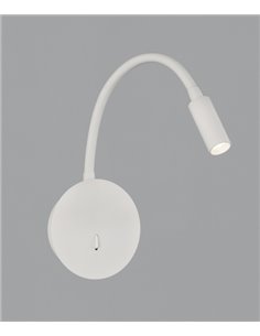 Aplique de pared de lectura LED de metal negro 3200K – Lyon – ACB Iluminación 2