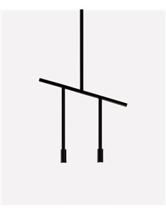 Lámpara colgante Lxcx - FOC - Diseño minimalista negro 2