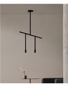 Lámpara colgante Lxcx - FOC - Diseño minimalista negro