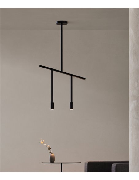 Lámpara colgante Lxcx - FOC - Diseño minimalista negro