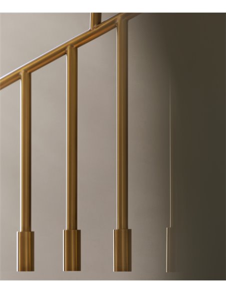 Lámpara colgante Lxcx - FOC - Lámpara dorada minimalista