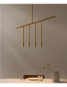Lámpara colgante Lxcx - FOC - Lámpara dorada minimalista 2