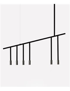 Lámpara de techo Lxcx - FOC - Lámpara colgante negra, diseño minimalista 2