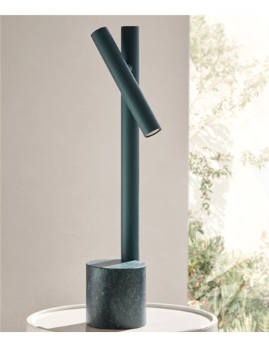 Lámpara de mesa Mina - FOC - Luz de lectura orientable, acabado dorado