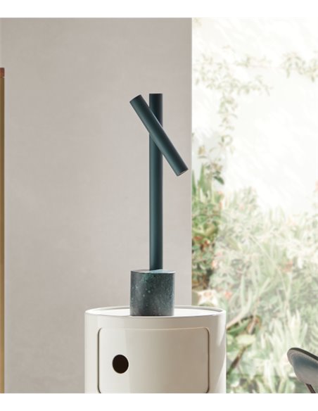 Lámpara de mesa Mina - FOC - Luz de lectura orientable, acabado dorado