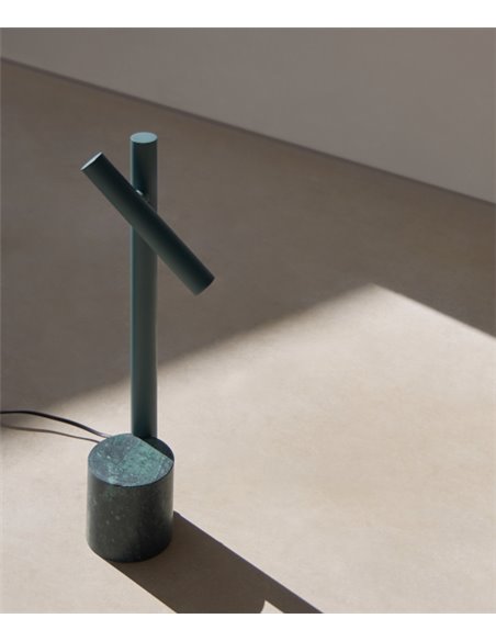 Lámpara de mesa Mina - FOC - Luz de lectura orientable, acabado dorado