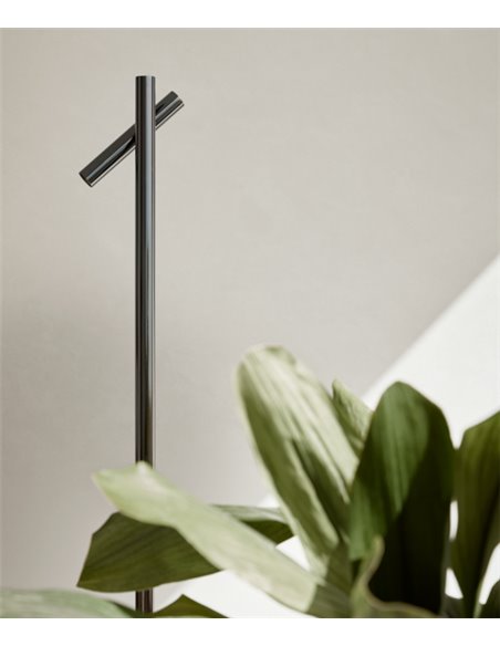 Lámpara de pie de lectura Mina - FOC - Diseño minimalista LED, acabado fumé