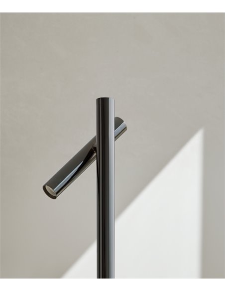 Lámpara de pie de lectura Mina - FOC - Diseño minimalista LED, acabado fumé