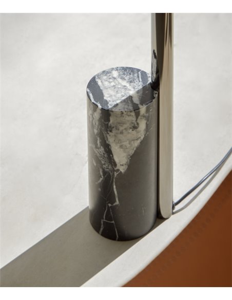 Lámpara de pie de lectura Mina - FOC - Diseño minimalista LED, acabado fumé