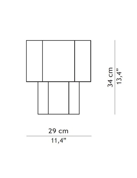 Lámpara de mesa Rigo - FOC - Estructura textil