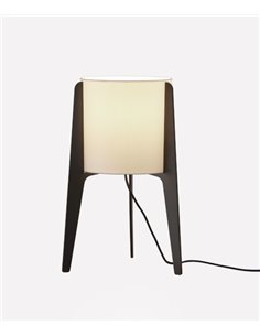 Lámpara de mesa Tower - FOC - Lámpara trípode decorativa, pantalla de algodón 2