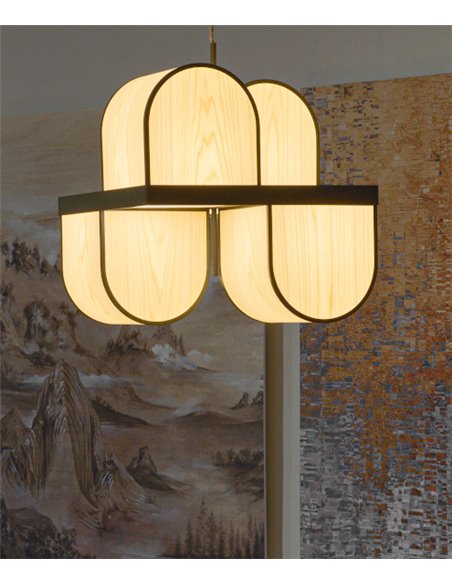 Osca pendant light - LZF - Contemporary handmade pendant light, wood structure