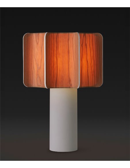 Kactos table lamp - LZF - Handcrafted wooden light, height: 52 cm