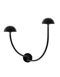 Champignon wall light - Luxcambra - Modern design with 2 lights, black finish 2