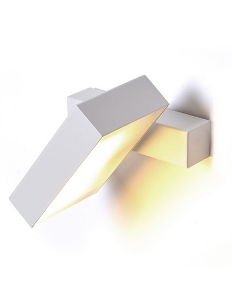 Dual wall light - Luxcambra - Modern design black/white, LED lamp