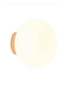 Moon wall light - Luxcambra - Glass lampshade, golden structure 2